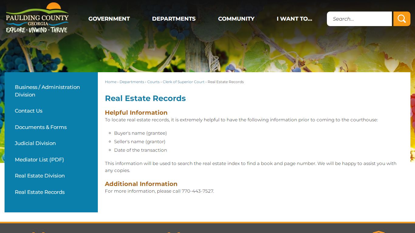 Real Estate Records | Paulding County, GA