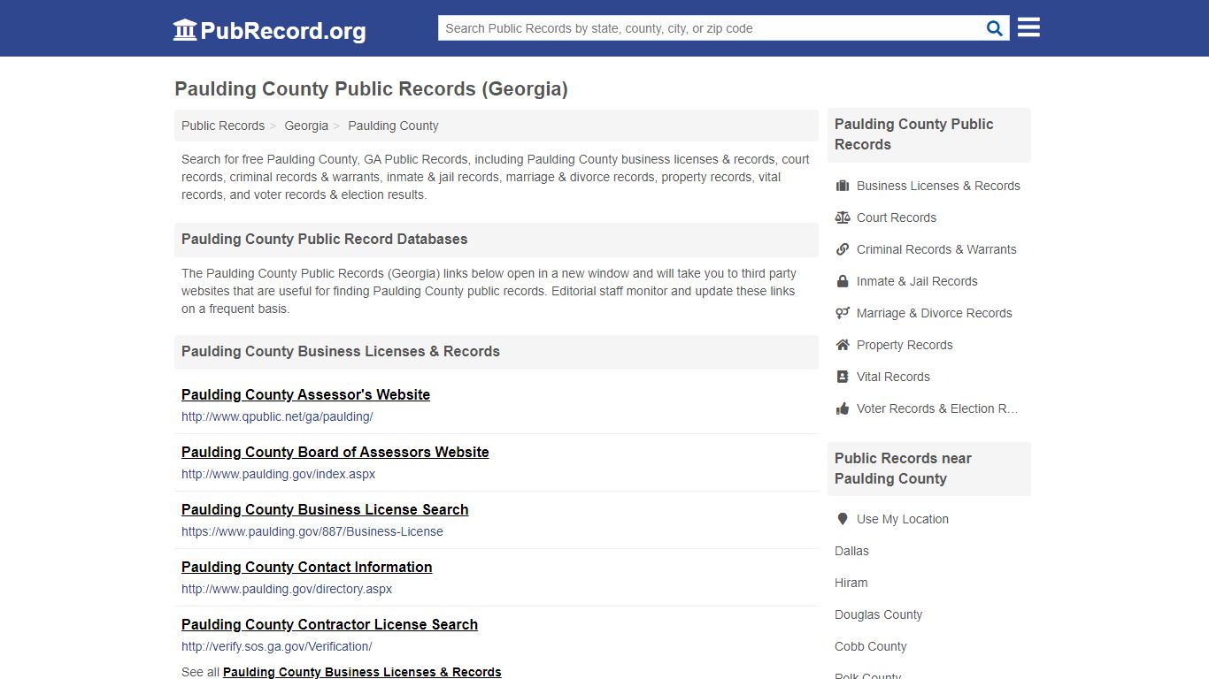Free Paulding County Public Records (Georgia Public Records)