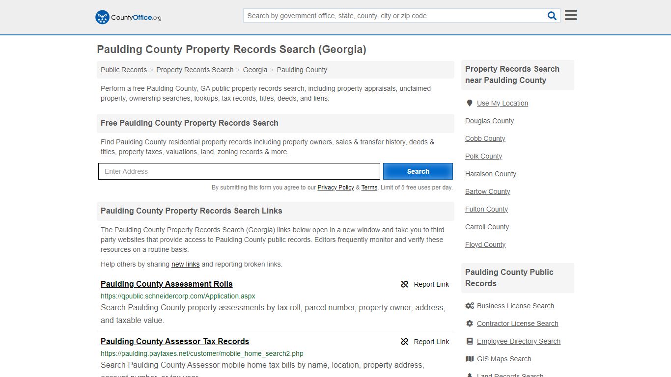 Paulding County Property Records Search (Georgia) - County Office